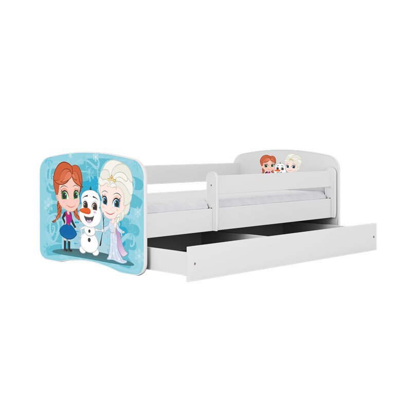 Vaikiška lova su stalčiumi ir čiužiniu Kocot Kids BabyDreams, balta цена и информация | Vaikiškos lovos | pigu.lt
