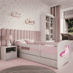 Vaikiška lova su stalčiumi ir čiužiniu Kocot Kids BabyDreams, balta kaina ir informacija | Vaikiškos lovos | pigu.lt
