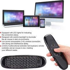 Универсальный пульт Fusion C120 с гироскопом и клавиатурой для Smart TV | Android | PC цена и информация | Аксессуары для телевизоров и Smart TV | pigu.lt