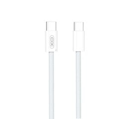 XO cable NB-Q260B PD USB-C - USB-C 1,5m white 60W цена и информация | Кабели для телефонов | pigu.lt