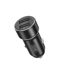 XO car charger CC53 12W 2x USB black цена и информация | Зарядные устройства для телефонов | pigu.lt