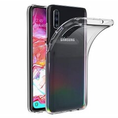 Kieto silikono (TPU) dėklas - skaidrus (Galaxy A70) kaina ir informacija | Telefono dėklai | pigu.lt