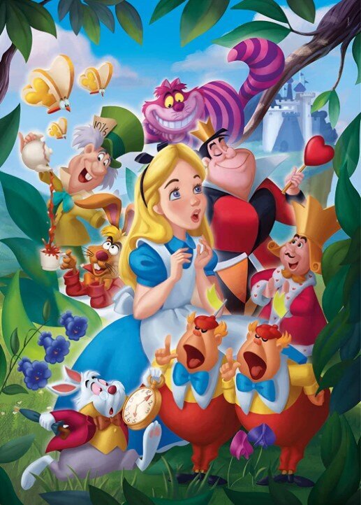 Dėlionė Clementoni Puzzle Disney Alice in Wonderland 39673, 1000 d. kaina ir informacija | Dėlionės (puzzle) | pigu.lt