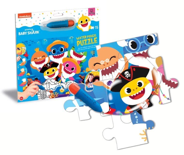 Dėlionė Clementoni Puzzle Baby Shark 22241, 15 d. kaina ir informacija | Dėlionės (puzzle) | pigu.lt