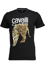 рубашка cavalli class qxt061ijd060 QXT061IJD060_37D516B_NERO05051_2XL цена и информация | Мужские футболки | pigu.lt