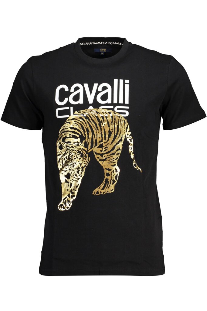 Marškinėliai vyrams Cavalli ClassMar QXT061IJD060, juodi цена и информация | Vyriški marškinėliai | pigu.lt