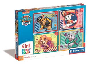 Dėlionė Clementoni 4in1 Paw Patrol, 72 d. kaina ir informacija | Dėlionės (puzzle) | pigu.lt