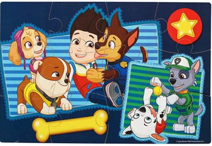 Dėlionė Spin Master Paw Patrol 4in1 6040049 kaina ir informacija | Dėlionės (puzzle) | pigu.lt