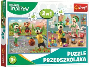 Dėlionės Trefl 2in1 Treflik šeima 90987, 78 d. kaina ir informacija | Dėlionės (puzzle) | pigu.lt