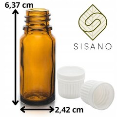 Sisano stiklinis buteliukas su kamšteliu 10 ml kaina ir informacija | Žvakės, Žvakidės | pigu.lt