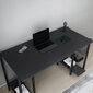 Stalas Asir, 125,2x60x73,8 cm, juodas/pilkas kaina ir informacija | Kompiuteriniai, rašomieji stalai | pigu.lt