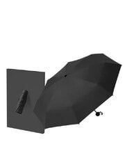 Nešiojamas rankinis juodas skėtis, Electronics LV-217, 1 vnt kaina ir informacija | Moteriški skėčiai | pigu.lt
