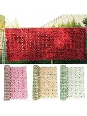 Lietvyniškas dirbtinis gėlių tvora, Electronics LV-230, raudona kaina ir informacija | Tvoros ir jų priedai | pigu.lt