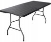 Stalas eHokery, juodas kaina ir informacija | Lauko stalai, staliukai | pigu.lt