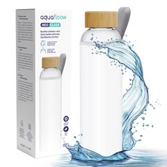 Стеклянная бутылка Aquafloow NeoGlass с неопреновым чехлом 700 мл цена и информация | Фляги для воды | pigu.lt