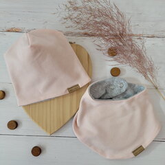 Komplektas kūdikiams Zyzio&Zuzia, rožinis kaina ir informacija | Kepurės, pirštinės, kaklaskarės kūdikiams | pigu.lt
