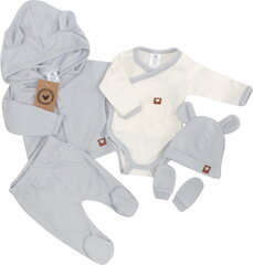 Комплект для новорожденных Zyzio&Zuzia, серый цена и информация | Комплекты одежды для новорожденных | pigu.lt
