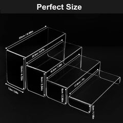 Прозрачная акриловая подставка/подставка в комплекте. 8 шт. цена и информация | Кухонная утварь | pigu.lt