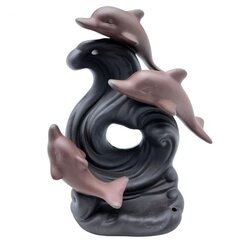 Keramikinė smilkalinė Delfinų banga kaina ir informacija | Namų kvapai | pigu.lt