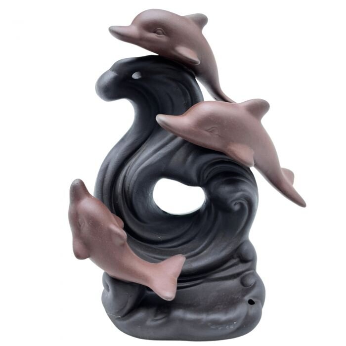 Keramikinė smilkalinė Delfinų banga цена и информация | Namų kvapai | pigu.lt