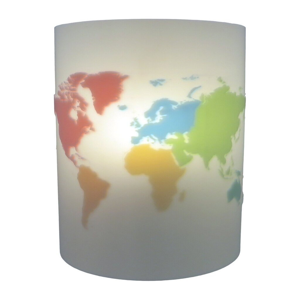 3Dgaminiai sieninis šviestuvas Pasaulio žemėlapis kaina ir informacija | Sieniniai šviestuvai | pigu.lt