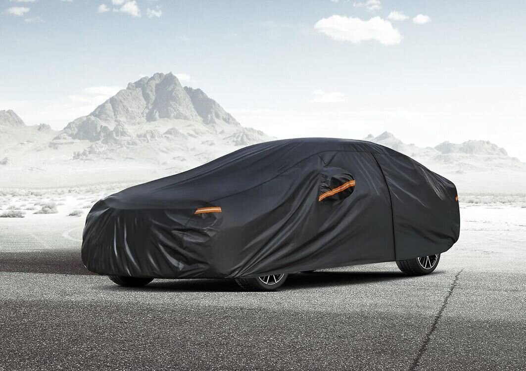Automobilio uždangalas Big Ant, 490 x 180 x 130 cm, juodas kaina ir informacija | Auto reikmenys | pigu.lt