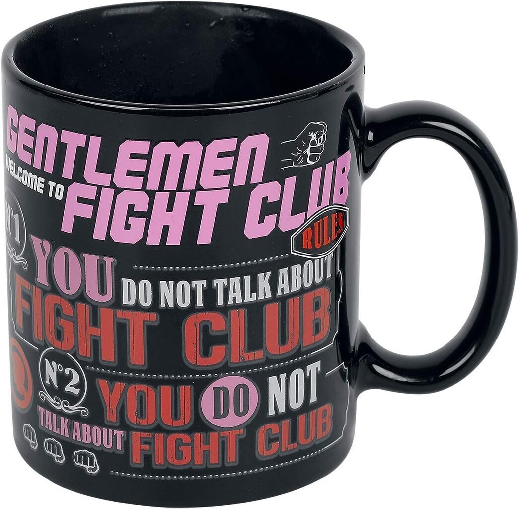 Fight Club - Rules Heat Change Mug kaina ir informacija | Žaidėjų atributika | pigu.lt