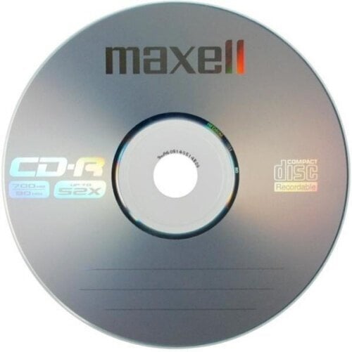 CD-R diskai MAXELL, 700MB, 52X, 80min., 50 vnt., rietuvėje kaina ir informacija | Vinilinės plokštelės, CD, DVD | pigu.lt