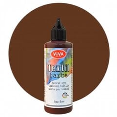 Dažai audiniams Viva Decor 90 ml, rudi цена и информация | Принадлежности для рисования, лепки | pigu.lt