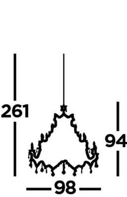 Searchlight pakabinamas šviestuvas Marie Therese 1214-30 цена и информация | Pakabinami šviestuvai | pigu.lt