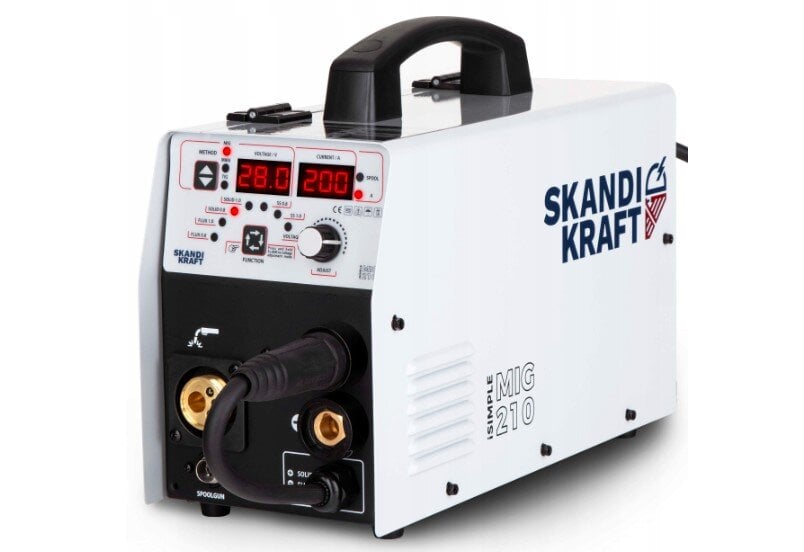 Pusiau automatinis suvirinimo aparatas Skandi Kraft 40-200 A 230 V, MIG/MAG, MMA, TIG цена и информация | Suvirinimo aparatai, lituokliai | pigu.lt