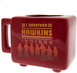 Stranger Things - I Survived TV Shaped Heat Changing Mug kaina ir informacija | Žaidėjų atributika | pigu.lt