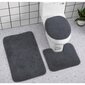 Vonios kilimėliai - tamsiai pilkos spalvos komplektas kaina ir informacija | Vonios kambario aksesuarai | pigu.lt