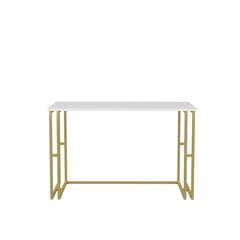 Stalas Asir, 120x60x74,8 cm, auksinis/baltas kaina ir informacija | Kompiuteriniai, rašomieji stalai | pigu.lt