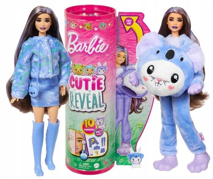 Lėlės rinkinys Barbie Cutie Reveal kaina ir informacija | Žaislai mergaitėms | pigu.lt