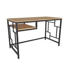 Stalas Asir, 120x60x74,8 cm, juodas/rudas kaina ir informacija | Kompiuteriniai, rašomieji stalai | pigu.lt