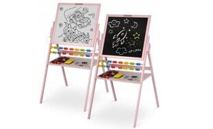 Доска для рисования, двусторонняя магнитная, с принадлежностями - Серый, 101 x 55 x 55 см цена и информация | Развивающие игрушки | pigu.lt