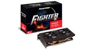 PowerColor Fighter AMD Radeon RX 7600 XT (RX7600XT 16G-F) kaina ir informacija | Vaizdo plokštės (GPU) | pigu.lt