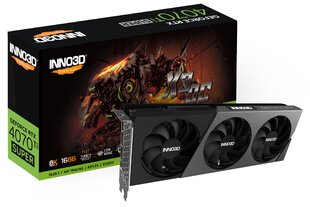 Inno3D GeForce RTX 4070 Ti Super X3 OC (N407TS3-166XX-186158N) kaina ir informacija | Vaizdo plokštės (GPU) | pigu.lt