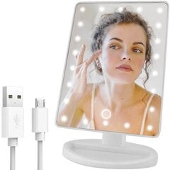LED pastatomas veidrodis kaina ir informacija | Kosmetinės, veidrodėliai | pigu.lt
