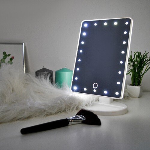 LED pastatomas veidrodis kaina ir informacija | Kosmetinės, veidrodėliai | pigu.lt