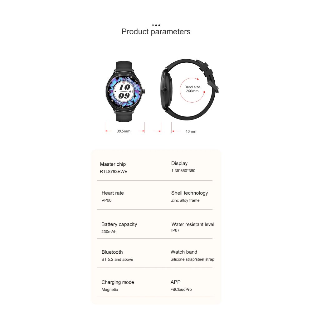 Išmanusis Laikrodis THOMS EleganceSync SLVR kaina ir informacija | Išmanieji laikrodžiai (smartwatch) | pigu.lt