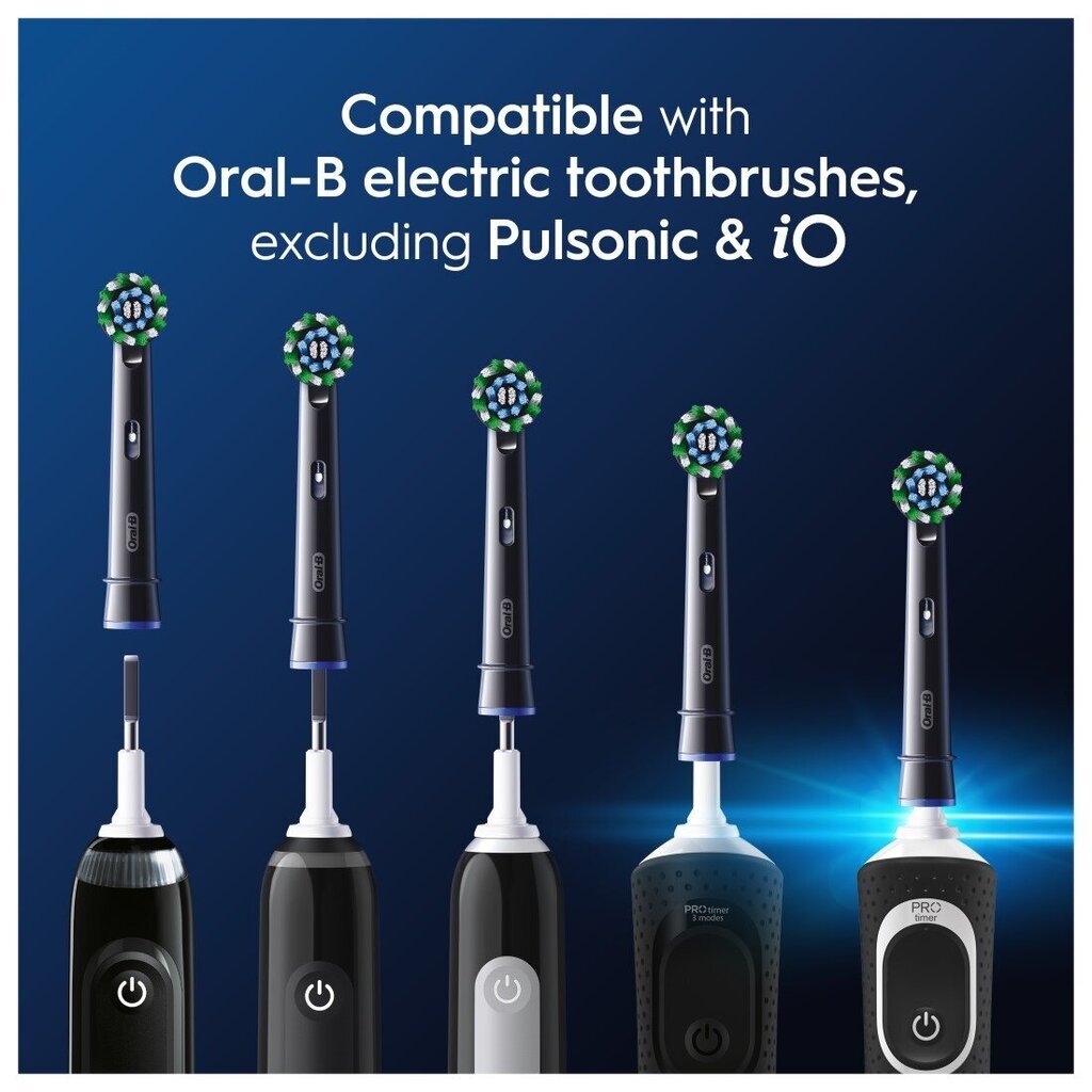 Oral-B EB50-2 Cross Action Pro Black цена и информация | Elektrinių dantų šepetėlių antgaliai | pigu.lt