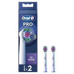 Oral-B EB18-2 3D White Pro kaina ir informacija | Elektrinių dantų šepetėlių antgaliai | pigu.lt