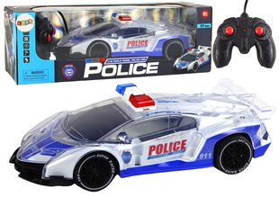 Radijo bangomis valdomas policijos automobilis Lean Toys, 1:16 kaina ir informacija | Žaislai berniukams | pigu.lt