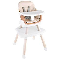 Детский стульчик 6 в 1, кремовый цена и информация | Стульчики для кормления | pigu.lt