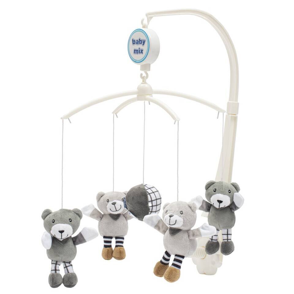 Lovytės karuselė Baby Mix Meškiukai kaina ir informacija | Žaislai kūdikiams | pigu.lt
