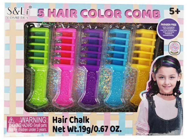 Plaukų šukos su dažais S & Li Cosmetics цена и информация | Žaislai mergaitėms | pigu.lt