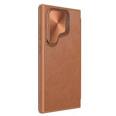 Nillkin Qin Book Prop Case for Samsung Galaxy S24 Ultra Brown цена и информация | Чехлы для телефонов | pigu.lt