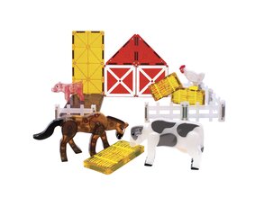 Магнитный конструктор MAGNA-TILES Животные на ферме, 25 деталей цена и информация | Конструкторы и кубики | pigu.lt